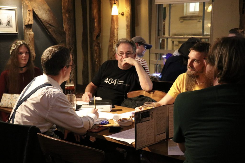 playing dungeons and dragons at the golden lion Romford with dicingwithlife